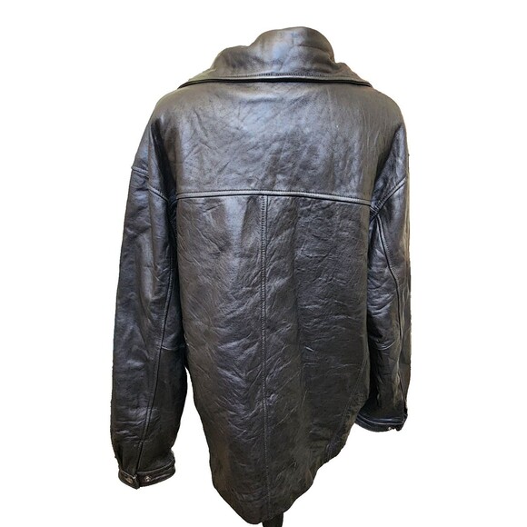 Knoles & Carter Lambskin Black Leather Jacket Size Medium Buttery Soft - Picture 6 of 12